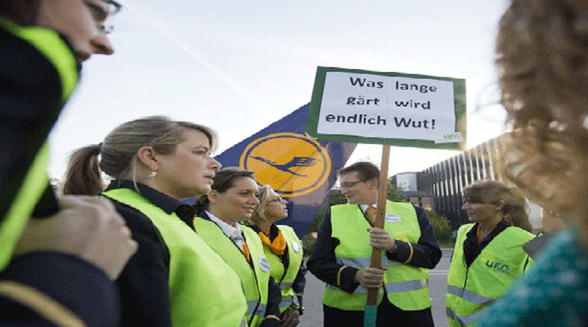 Industryweek 6461 Lufthansa Strike Germany 1