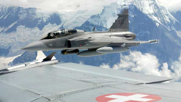 Poll Swiss Voters Set To Sink Swedish Jet Fighter Deal