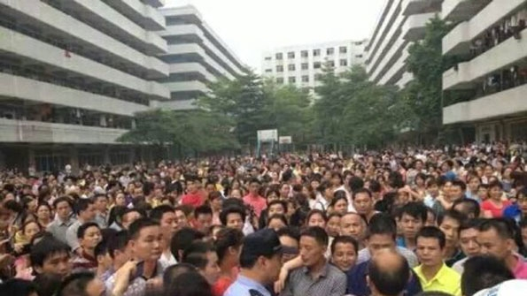 Thousands of Workers Strike at China Shoe Factory