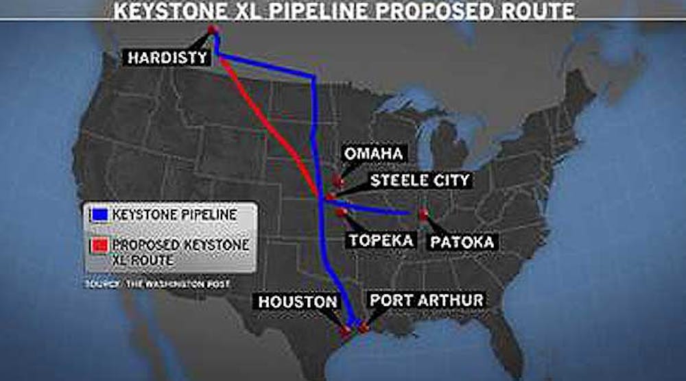 Industryweek 6547 Keystone Pipeline Map