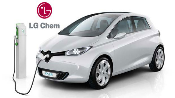 Renault LG Chem to Develop Batteries for Electric Cars