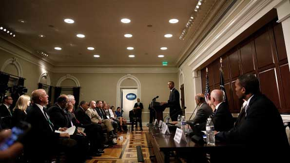 Obama discusses immigration reform with law enforcement leaders