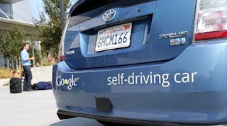 Google had its self-driving Prius prototypes approved for the road in California back September, 2012.