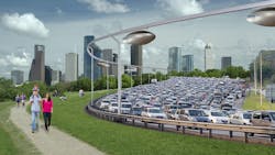 Futuristic Elevated Transport System To Be Built in Israel Futuristic Elevated Transport System To Be Built in Israel