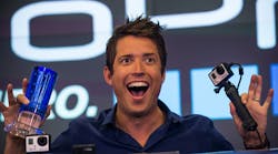 Nick Woodman, founder and CEO of GoPro speaks during the company&apos;s initial public offering (IPO) at the Nasdaq Stock Exchange on June 26, 2014 in New York City.