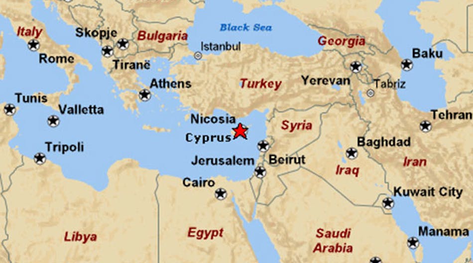Industryweek 7121 Cyprus Mediterranean Map