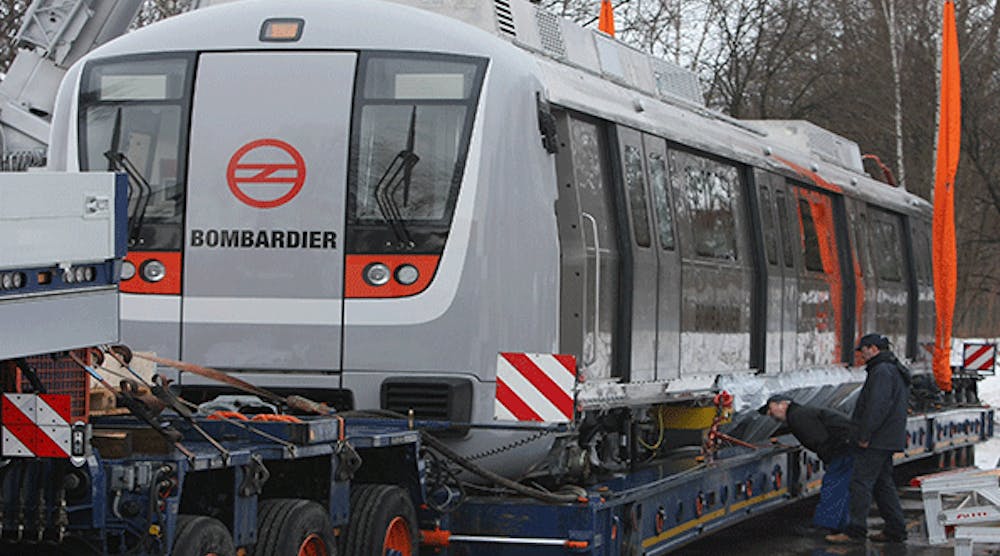 Roll Out Of First Bombardier Delhi Metro Car Copyright Sean Gallup Getty Images