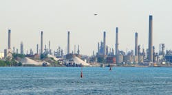 Chemicals led the increase in manufacturing sales in Canada in June. Sarnia&apos;s Chemical Valley in Ontario is one of Canada&apos;s primary chemical processing sites.