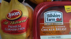 Tyson Foods says it will divest Heinold Hog Markets, its sow purchasing business, to gain federal antitrust approval for its proposed merger with Hillshire Brands. (Photo by Joe Raedle/Getty Images)