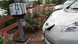 Nissan Leaf charging station Nissan Leaf charging station