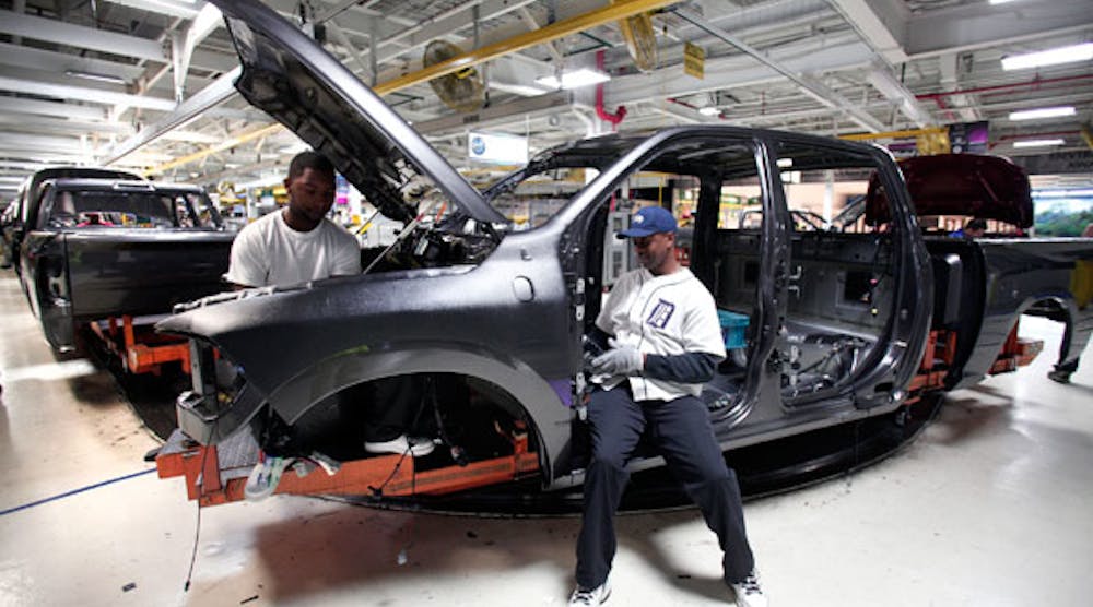 Manufacturing returned to growth mode in September, the Federal Reserve reported. Automotive production was still down but rebounded from its August dip of 7%.