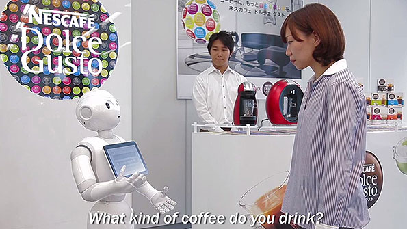 Pepper robot at Nestle