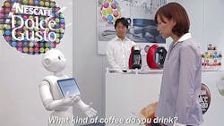 Pepper robot at Nestle Pepper robot at Nestle