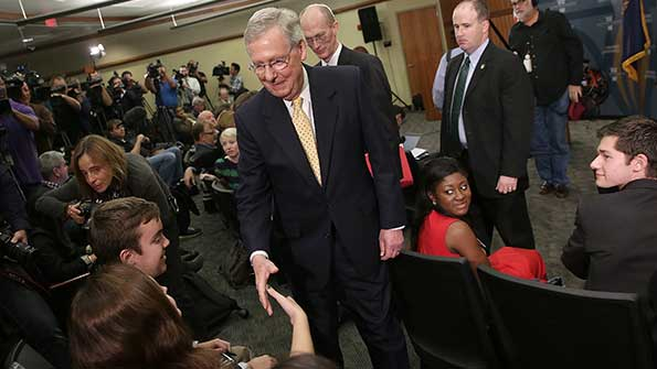 Senator Mitch McConnell at press conference