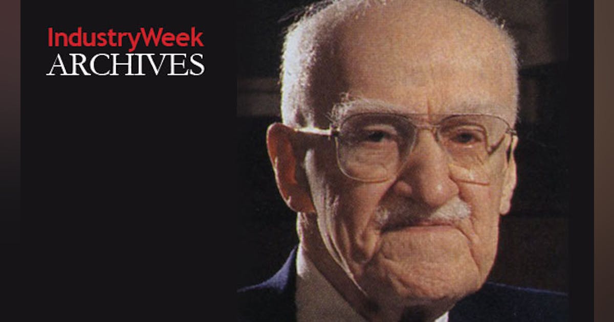 A Quality Conversation with Dr. Joseph Juran | IndustryWeek