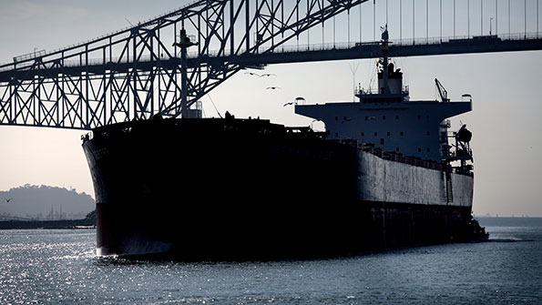 Ship in the Panama Canal