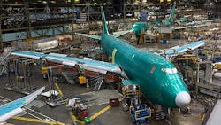 A Boeing 7478 being built in the company39s Paine Field factory in Everett Washington A Boeing 7478 being built in the company39s Paine Field factory in Everett Washington