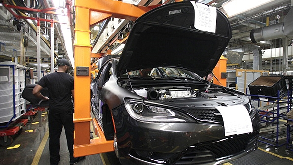 US manufacturing as indicated at this Michigan Chrysler plant remained a bright spot in the global industrial outlook but economists are concerned the export market could dampen US results in 2015