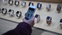 Apple Watches at an event in Milan Italy Apple Watches at an event in Milan Italy