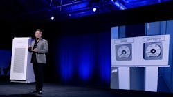 Tesla founder Elon Musk introduces the Powerwall Tesla founder Elon Musk introduces the Powerwall