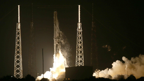 A SpaceX launch in 2014