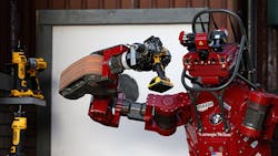 A DARPA competition robot completes a task A DARPA competition robot completes a task