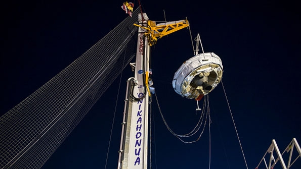 NASA39s LowDensity Supersonic Decelerator shown here during a39dress rehearsal39 in May