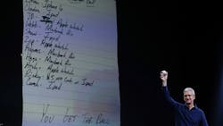 Apple CEO Tim Cook at the WWDC Apple CEO Tim Cook at the WWDC