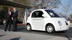 US Transportation Secretary Anthony Foxx and Google chairman Eric Schmidt US Transportation Secretary Anthony Foxx and Google chairman Eric Schmidt