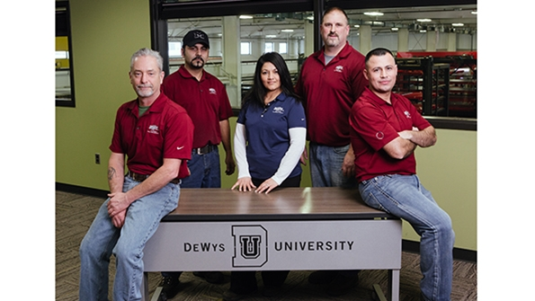 The training team at DeWys Manufacturing