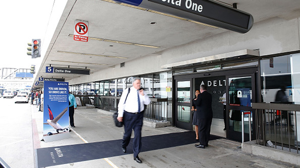 The exterior of Los Angeles International Airport