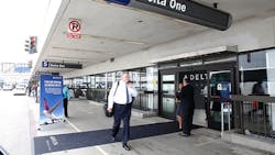 The exterior of Los Angeles International Airport The exterior of Los Angeles International Airport