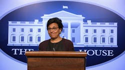 US Commerce Secretary Penny Pritzker made the announcement on the 12 manufacturing communities yesterday at the US Manufacturing Summit in Bentonville Arkansas US Commerce Secretary Penny Pritzker made the announcement on the 12 manufacturing communities yesterday at the US Manufacturing Summit in Bentonville Arkansas