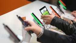 Nokia Lumia phones at Hannover Messe Nokia Lumia phones at Hannover Messe