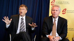 Microsoft co-founder Bill Gates and GE CEO Jeffrey Immelt at a 2010 news conference.