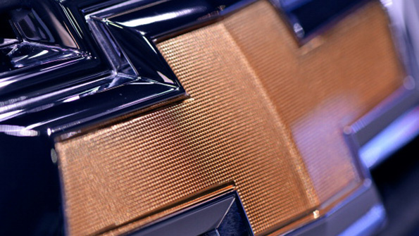 The familiar Chevy bowtie