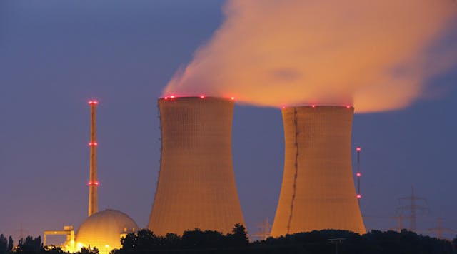 Cooling towers at the Grafenrheinfeld power plant, located in Germany and owned by E.ON.