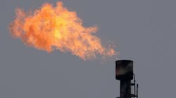 Gas flames burn from a gas control center. Russian natural gas power Gazprom is in the midst of some struggles that could further lessen its value from its current $50 billion mark.