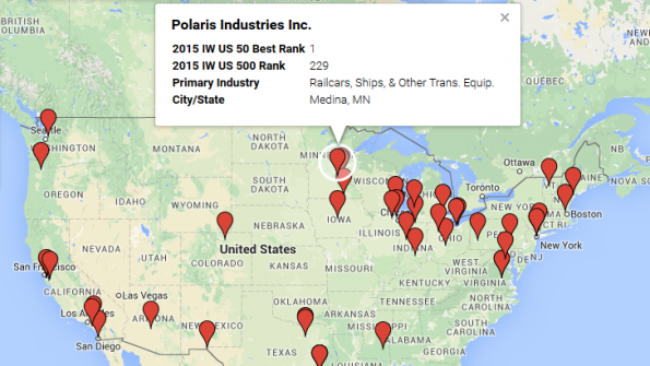 Where are the IndustryWeek 50 Best US Manufacturers? IndustryWeek