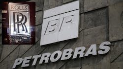 Petrobras and RollsRoyce logos Petrobras and RollsRoyce logos