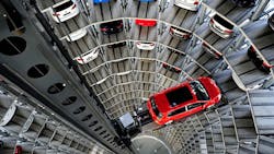 A Volkswagen Autostadt storage complex A Volkswagen Autostadt storage complex