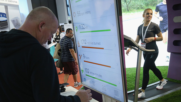 Wearables testing at IFA 2015 Consumer Electronics and Appliances Trade Fair
