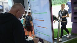 Wearables testing at IFA 2015 Consumer Electronics and Appliances Trade Fair Wearables testing at IFA 2015 Consumer Electronics and Appliances Trade Fair