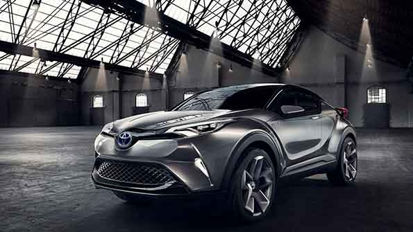Toyota CHR concept hybrid crossover on display at the IAA Auto Show