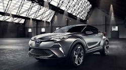 Toyota C-HR concept hybrid crossover, on display at the IAA Auto Show.