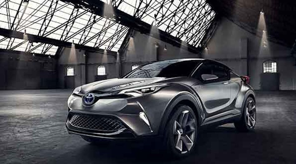 Toyota C-HR concept hybrid crossover, on display at the IAA Auto Show.