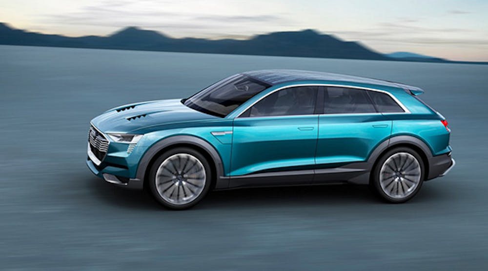 At the IAA motor show in Frankfurt this week, Audi is scheduled to unveil its new &apos;e-tron quattro&apos; concept car, an urban 4x4 that could go into production in 2018 under the name Q6.