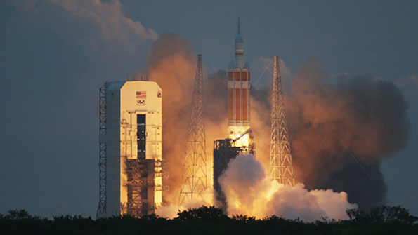 The Orion spacecraft launches unmanned