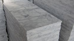 Carrara marble made in Italy.