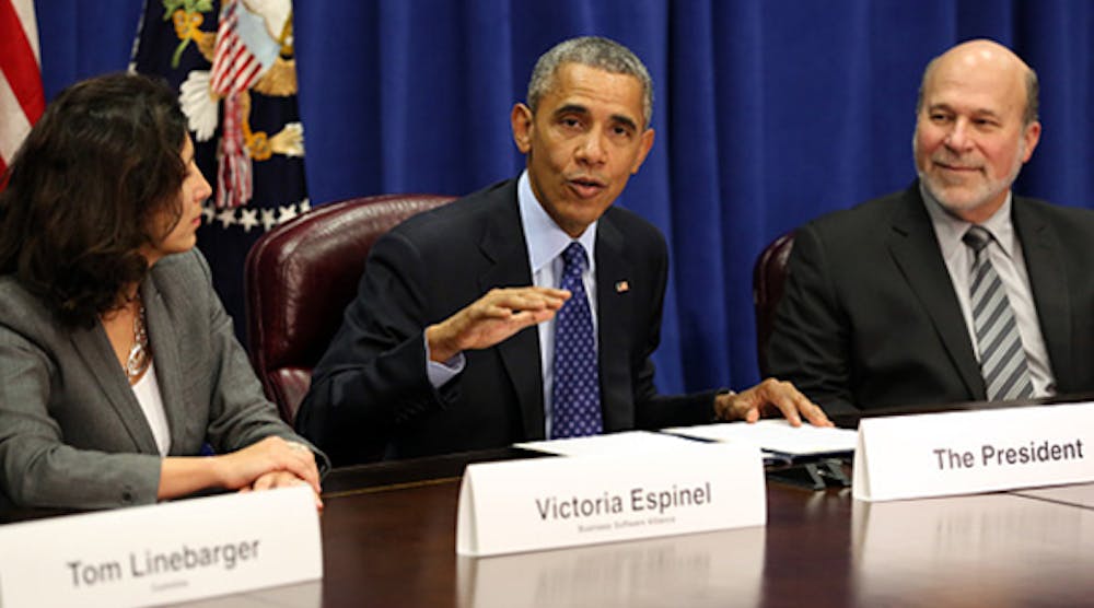 President Barack Obama discusses perceived benefits of the Trans-Pacific Partnership with various agriculture and business leaders at a meeting earlier this month. The TPP is progressing, and China is seeking alternatives.